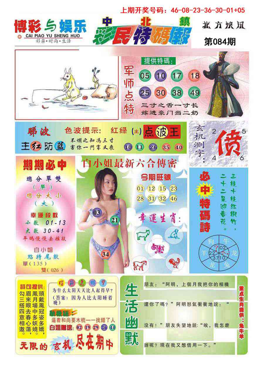 084期中北彩民特码报[图]